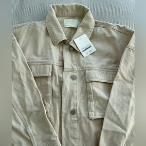 Oak + Fort oversized denim jacket.